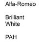 Preview: Alfa-Romeo, Brilliant White, PAH.